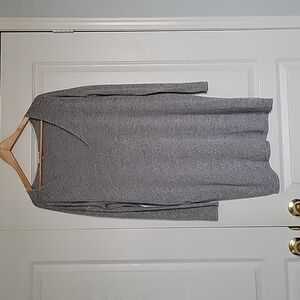 Aritzia Wilfred Free Long Sleeved V Neck Midi Tshirt Dress